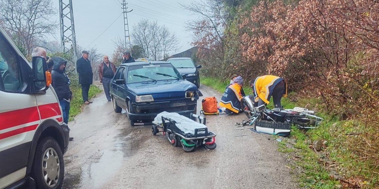 Trafik kazasında 2 kişi yaralandı