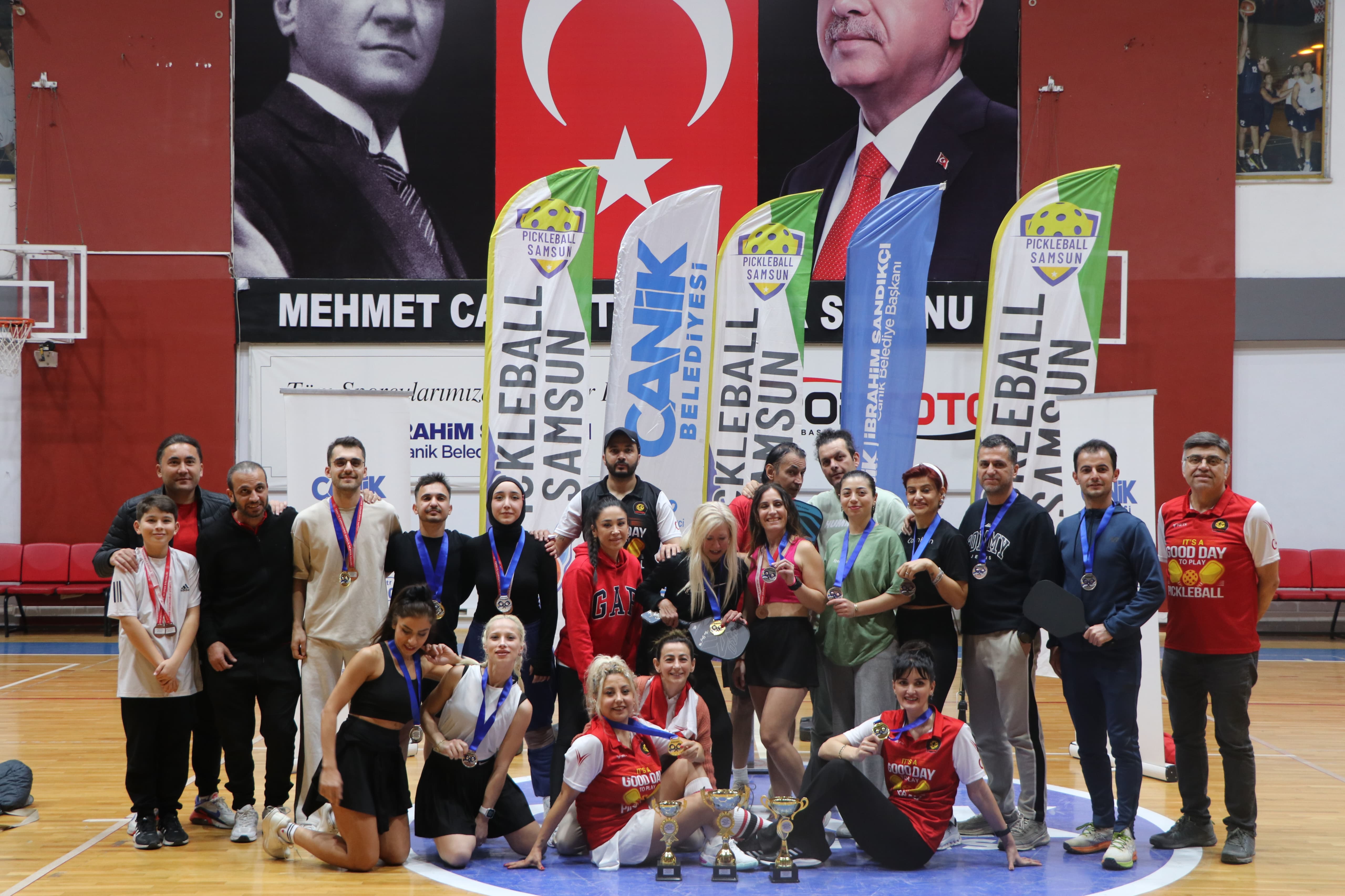 Samsun'da pickleball şampiyonası sona erdi