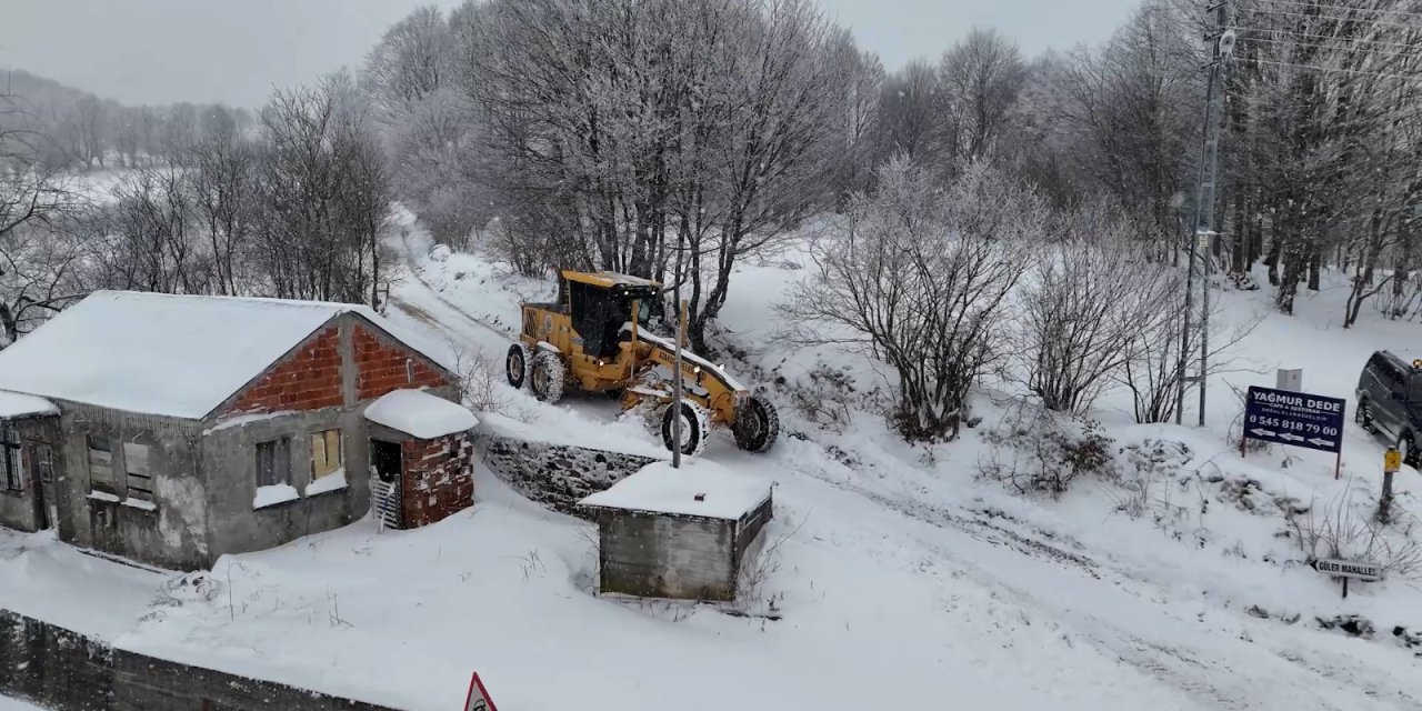 Atakum'da kapanan yollar açıldı