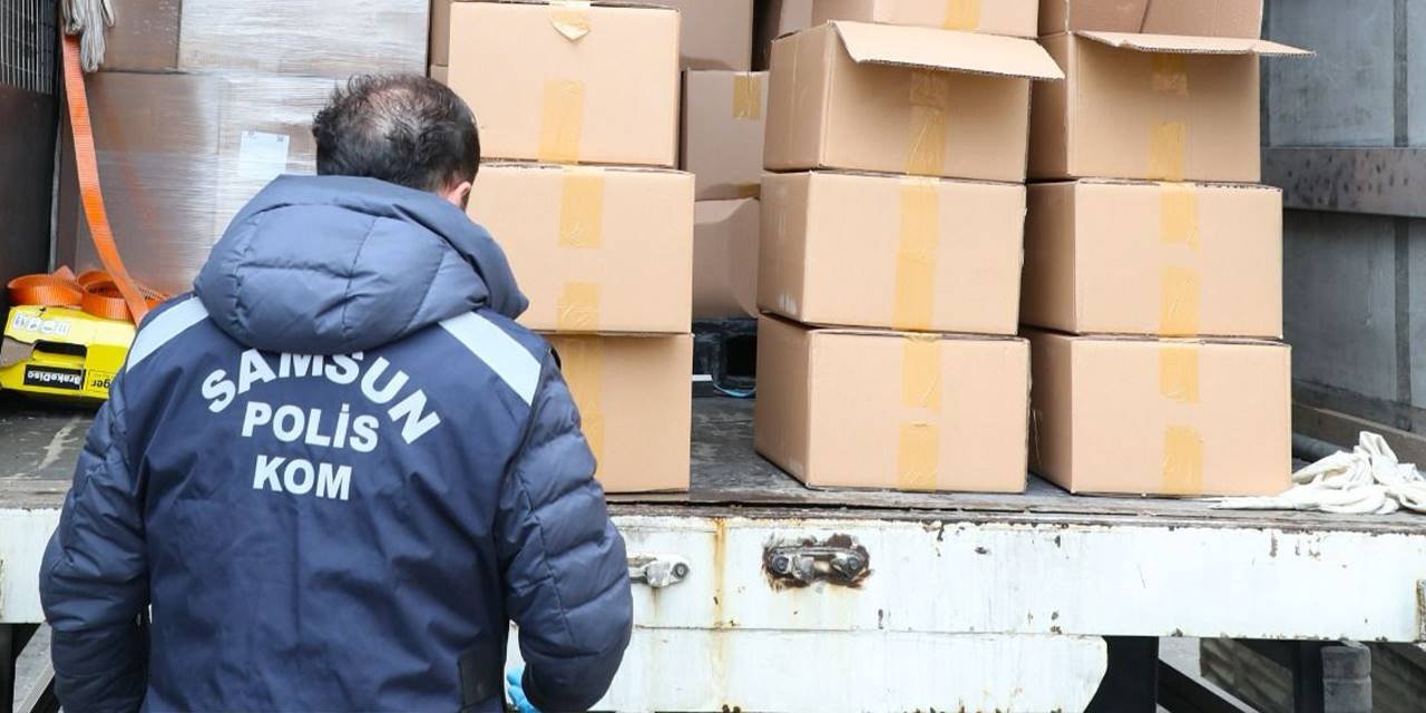 Samsun'da 2 ton etil alkol ele geçirildi