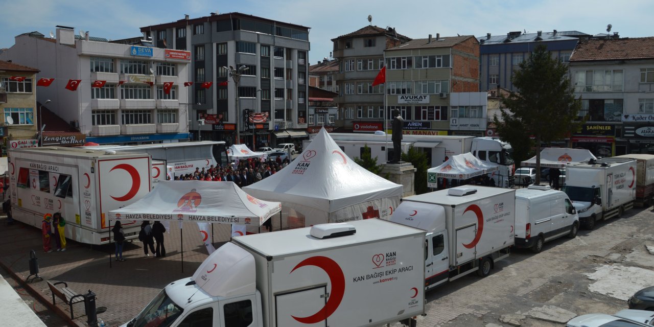 Havza'da 210 ünite kan bağışı gerçekleştirildi