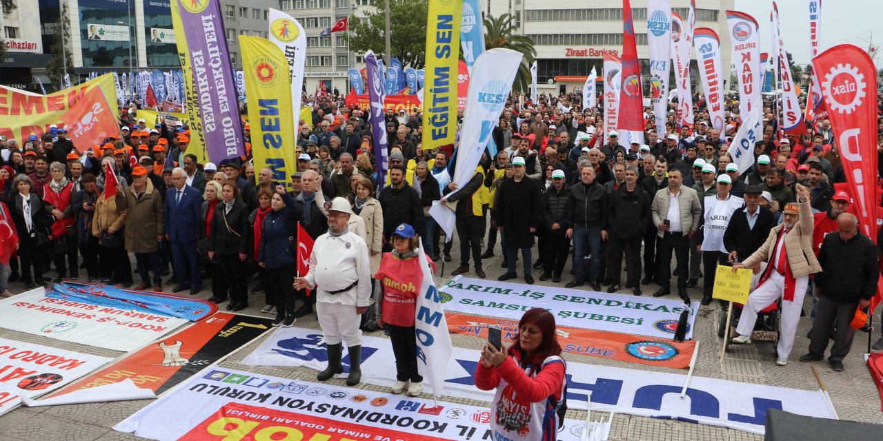 Samsun’da 1 Mayıs coşkuyla kutlandı