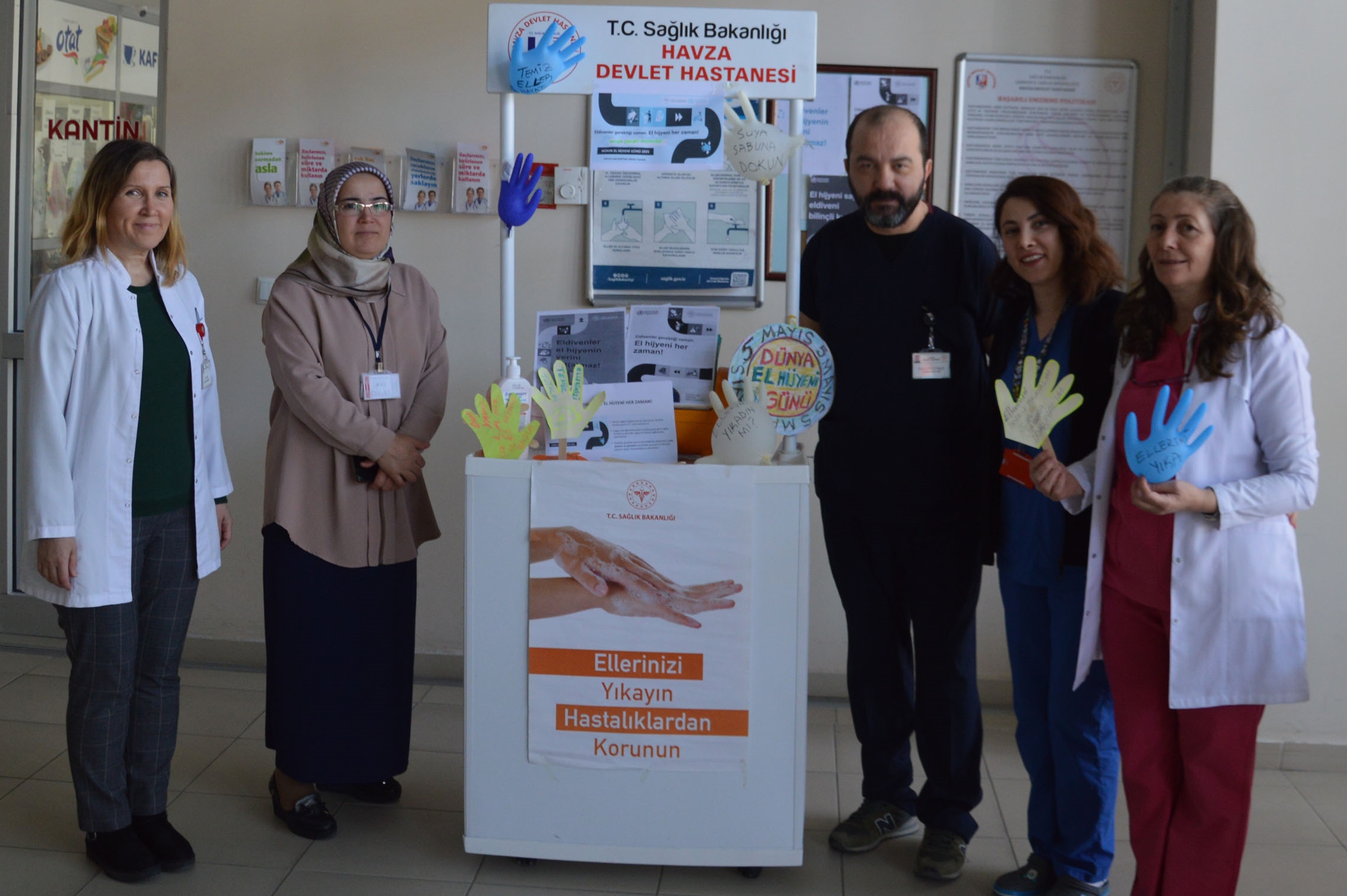 Havza Devlet Hastanesinde El Hijyeni Standı Açıldı