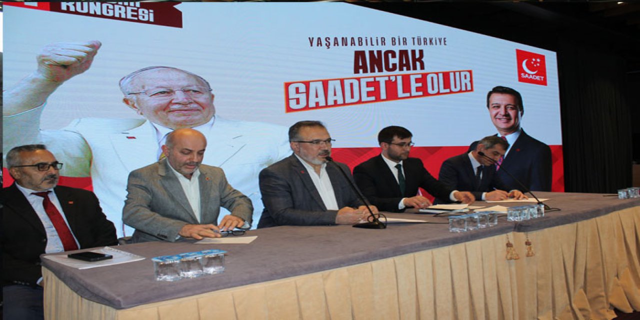 Saadet Partisi 5. Olağan Kongresini gerçekleştirdi