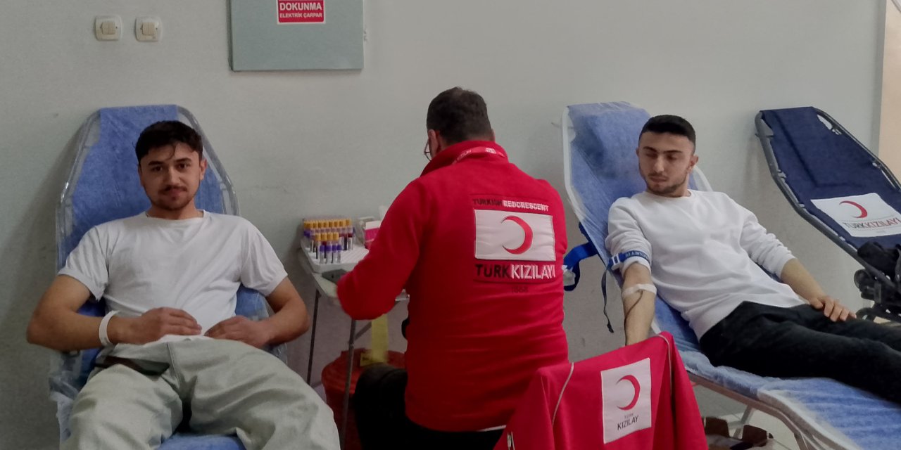 Havza MYO öğrencilerinden 30 ünite kan bağışı