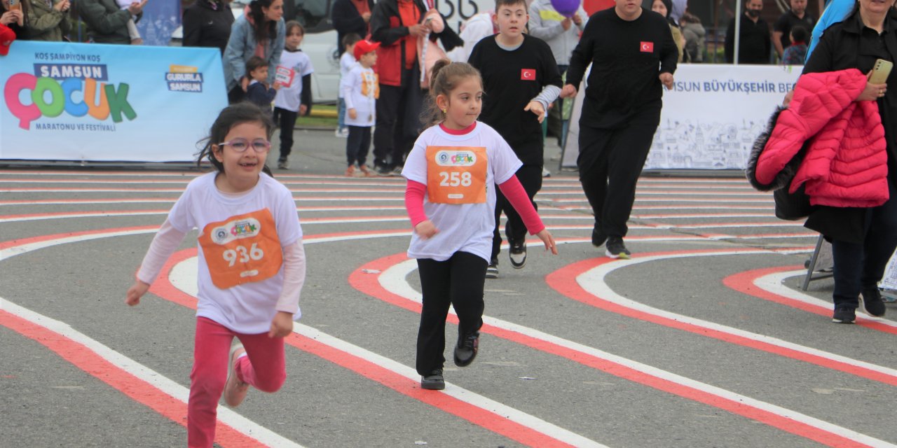 ‘Çocuk Maratonu ve Festivali’ düzenlendi