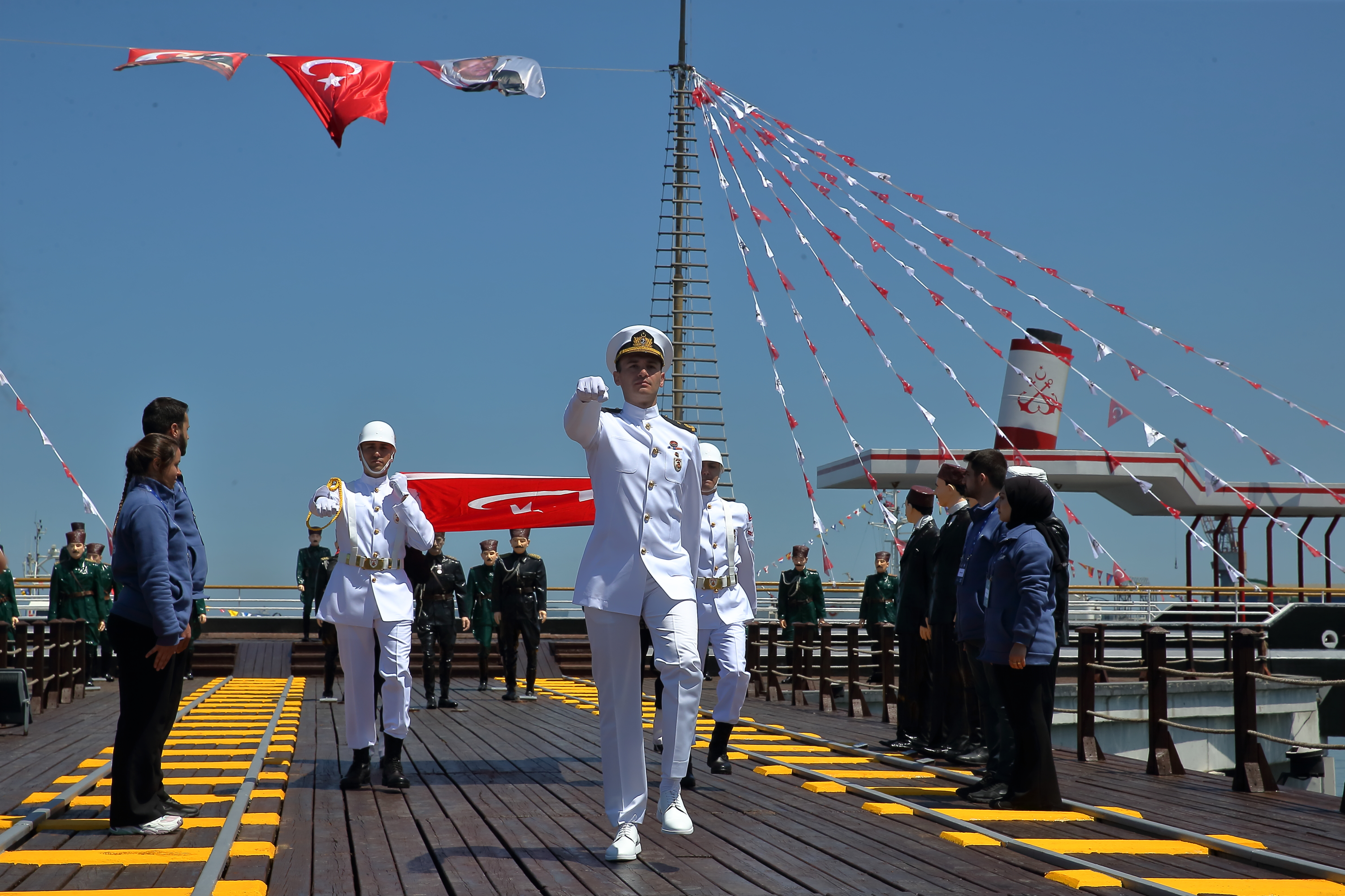 Tütün İskelesi’nde Atatürk’ün İlk Adımı Temsili Canlandırıldı
