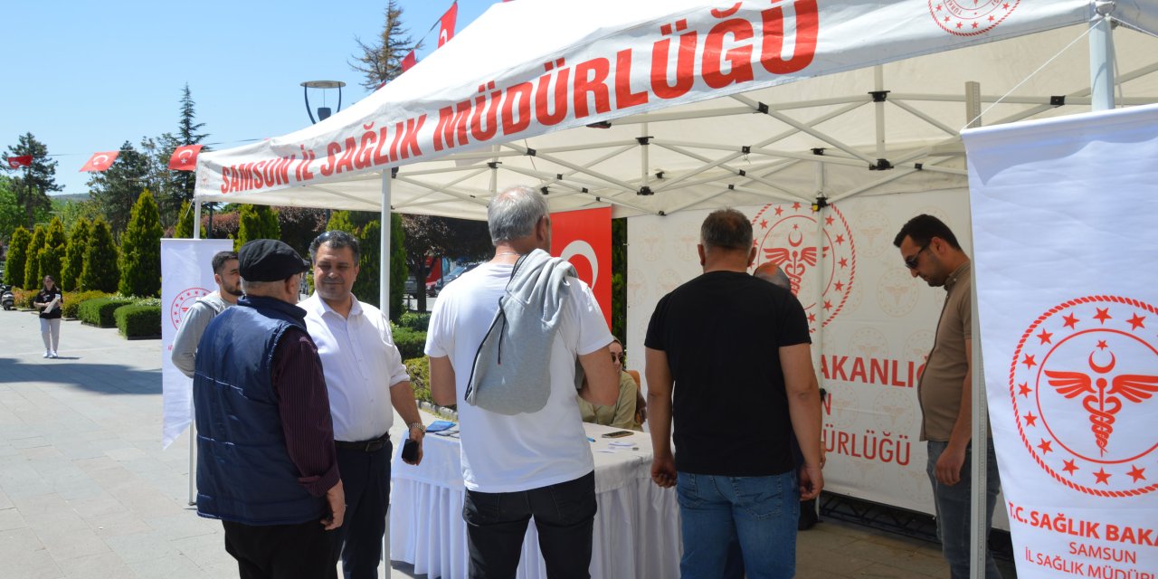 Obeziteyle mücadele stantı kuruldu