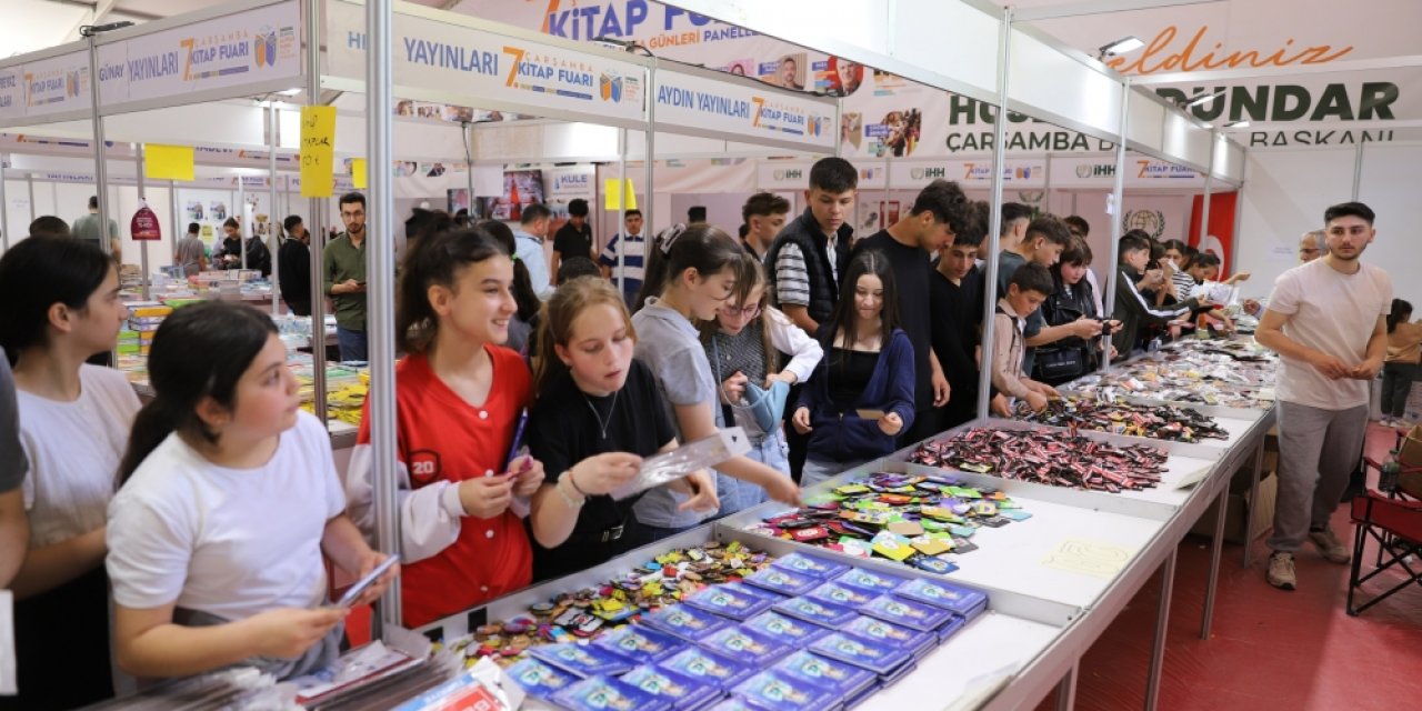 Çarşamba Kitap Fuarı’nı 70 bin kişi ziyaret etti