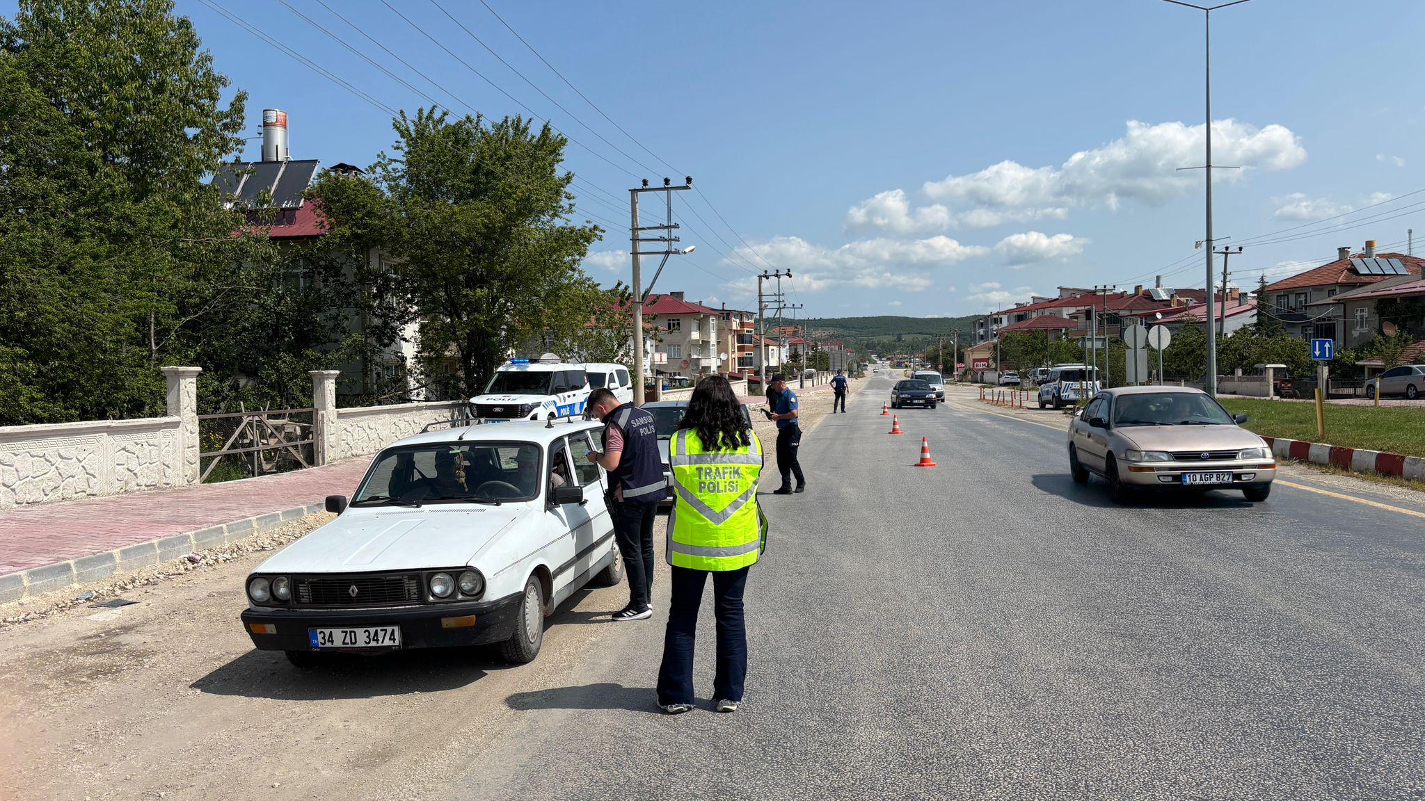 Trafik denetiminde lokum ikramı
