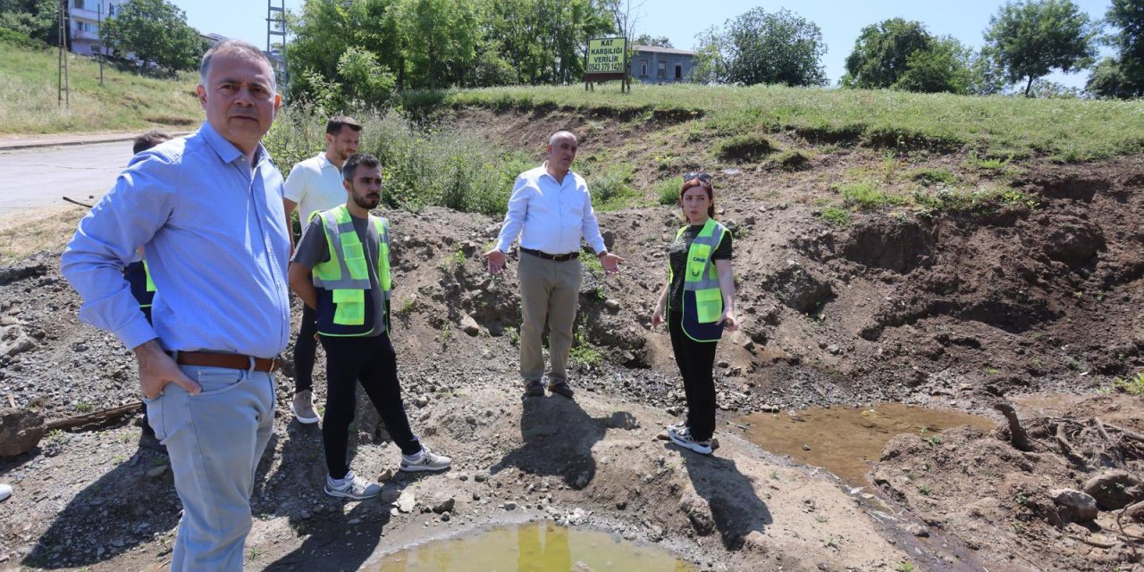 Başkan Sandıkçı çalışmaları yerinde inceledi