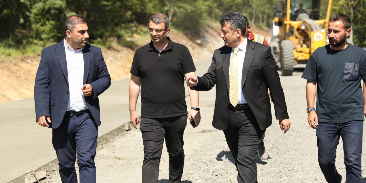 Atakum'da yol çalışmaları hızlandı