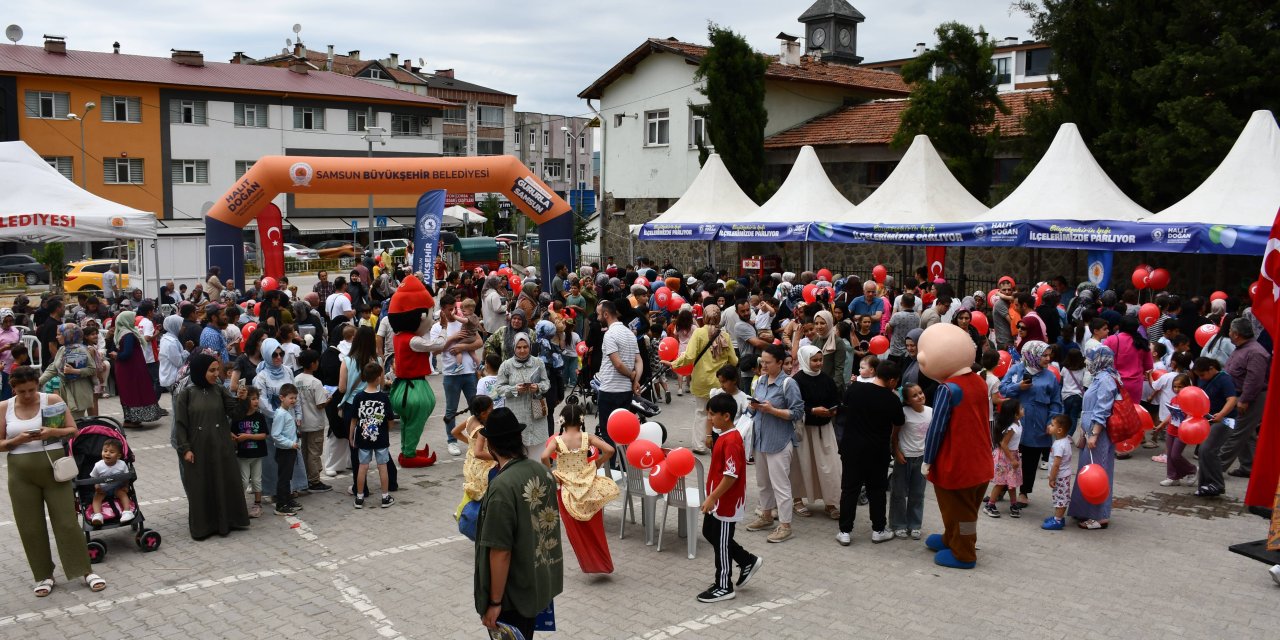 Çocuklar için özel şenlik düzenlendi