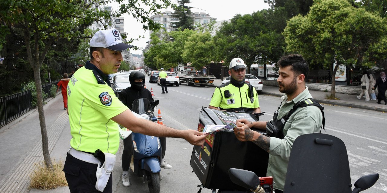 Motosiklet sürücülerine bilgilendirme yapıldı