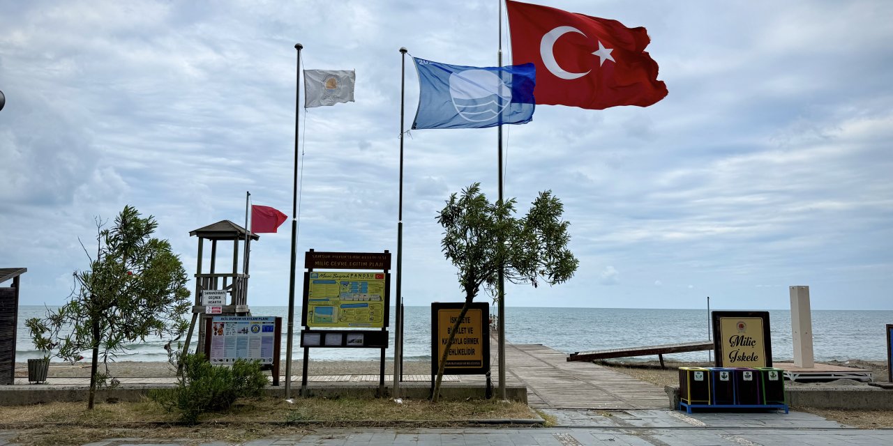 Samsun'da mavi bayraklı plajlar 16'ya yükseldi