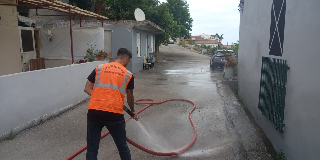 İlkadım'da planlı yıkama dönemi başladı