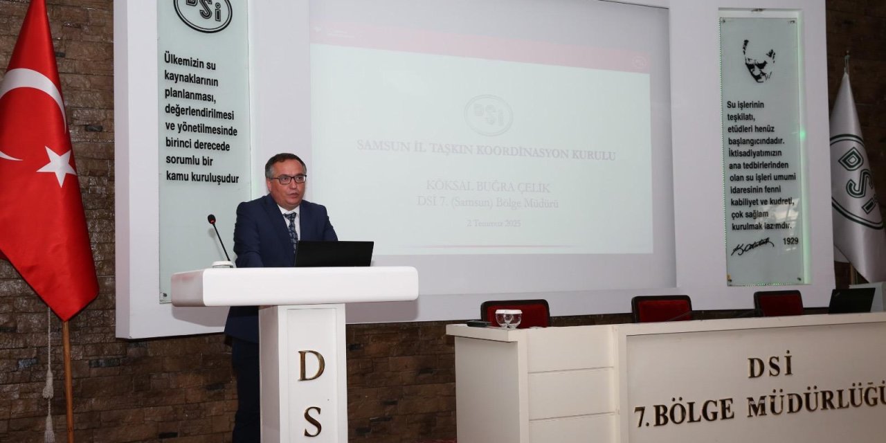 Samsun İli Taşkın Koordinasyon Toplantısı gerçekleştirildi