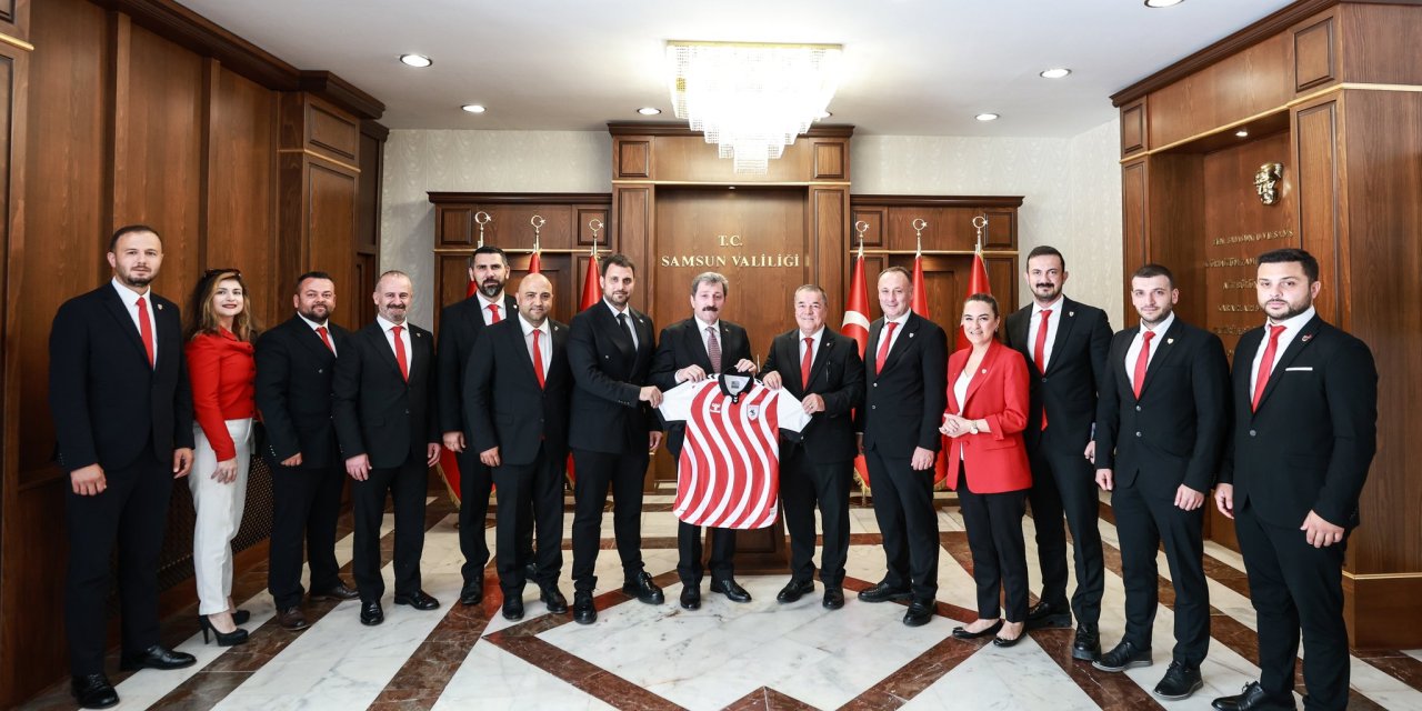 Samsunspor yönetiminden Vali Tavlı’ya ziyaret