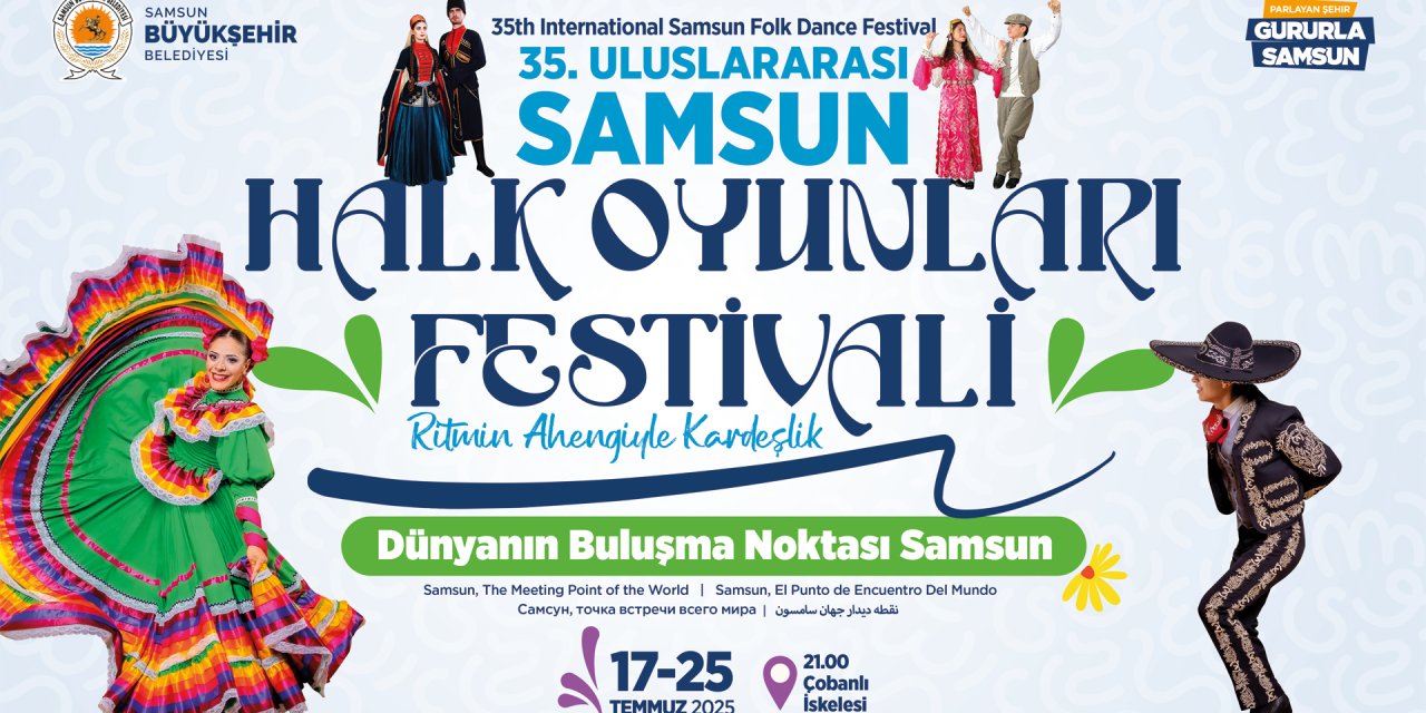 Samsun’da halk oyunları rüzgârı esecek