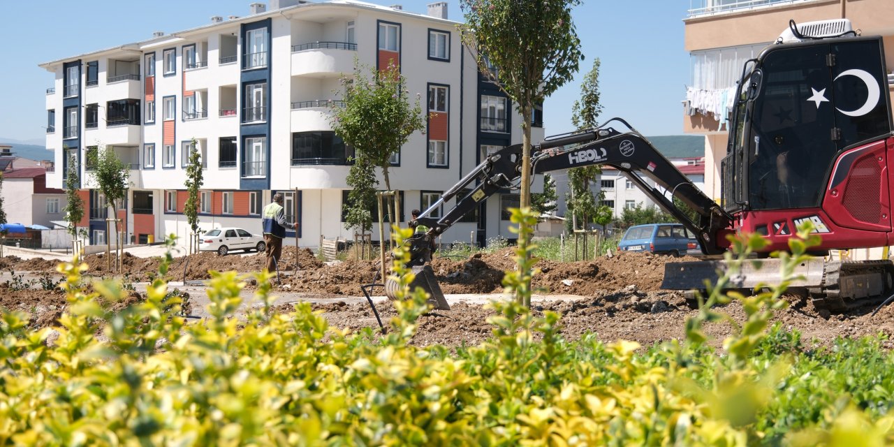 3 ilçede park çalışmaları devam ediyor