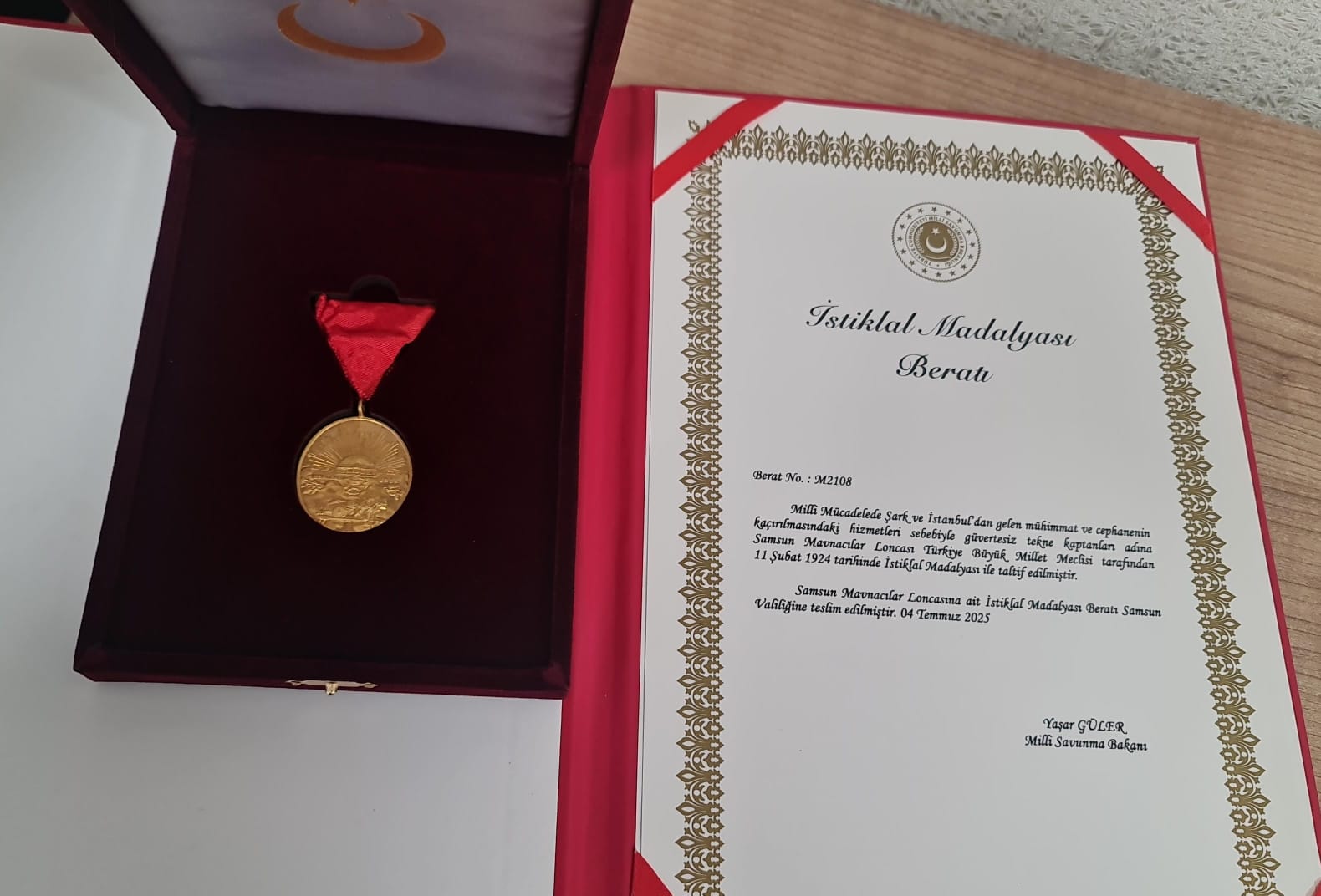 İstiklal Madalyası Belgelerine Ulaşıldı