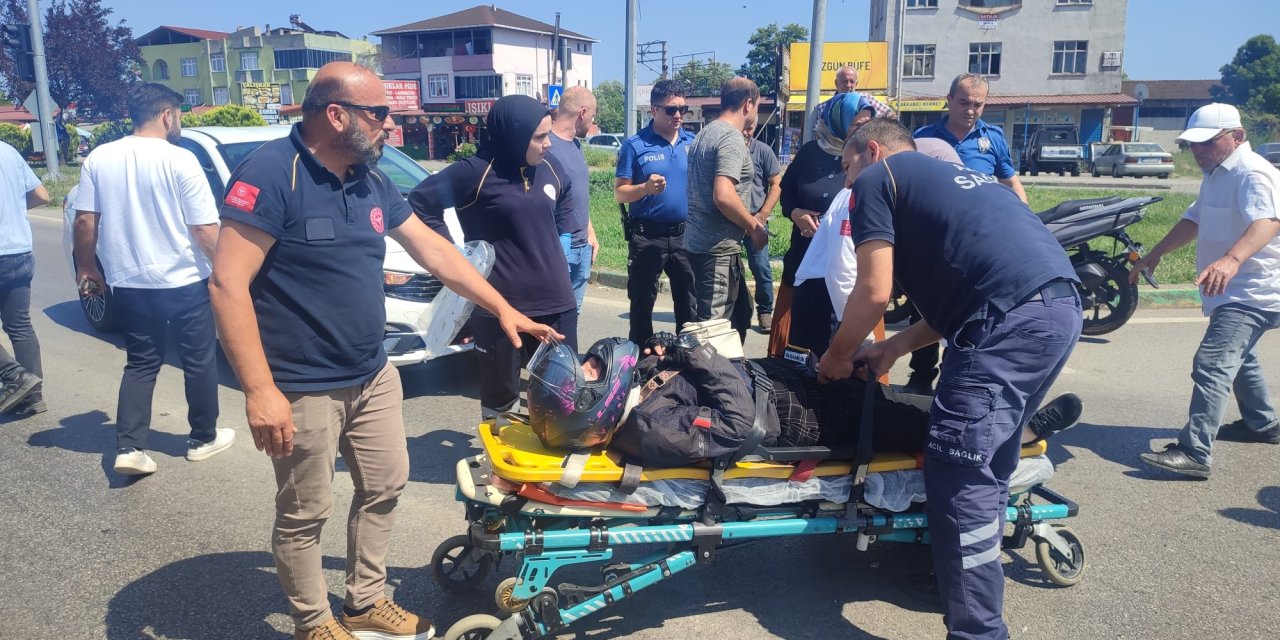 Trafik kazasında 1 kişi yaralandı