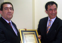 Ersan'a fahri hemşehrilik beratı verildi