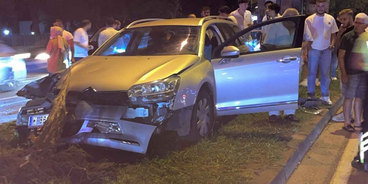 Trafik kazasında 2 kişi yaralandı