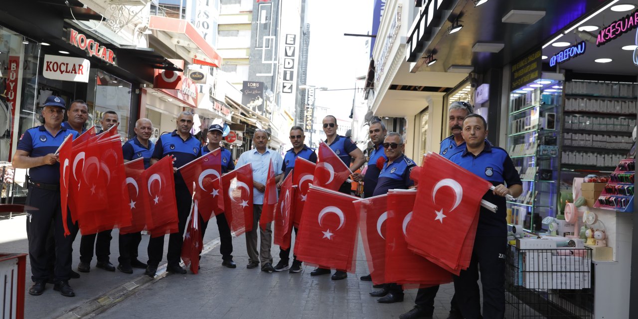 15 Temmuz ruhu ilkadım'da bayraklarla yaşatılıyor