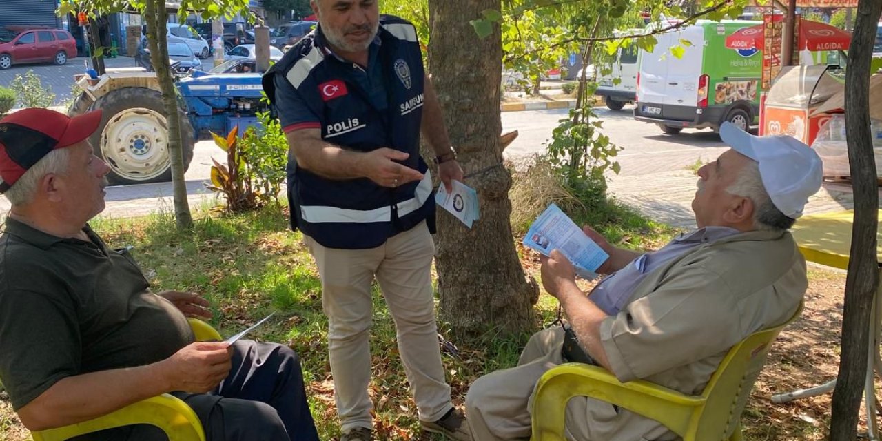 Polis ekiplerinden KADES ve güvenlik bilgilendirmesi