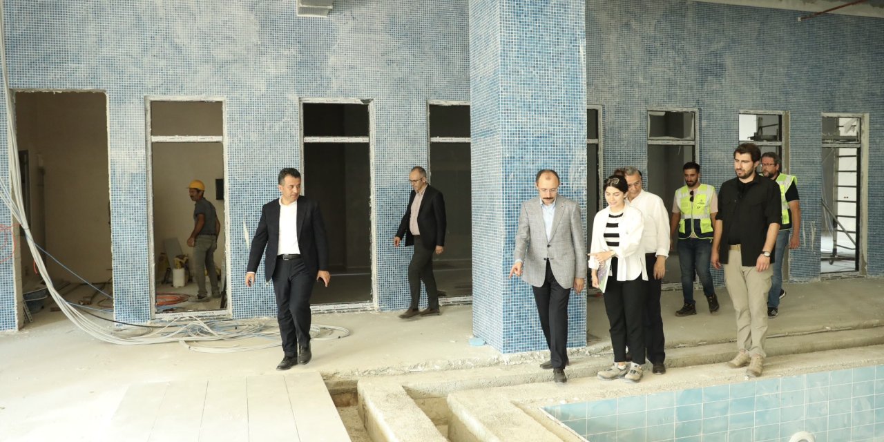 İlkadım Spor Kompleksi’nde incelemelerde bulundu