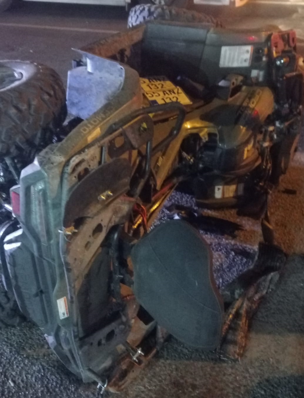 Samsun'da otomobille atv aracı çarpıştı, 6 lişi yaralandı
