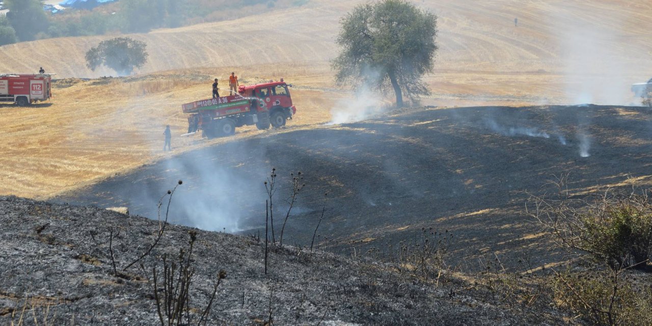 Samsun'da 10 dekar tarım arazisi zarar gördü
