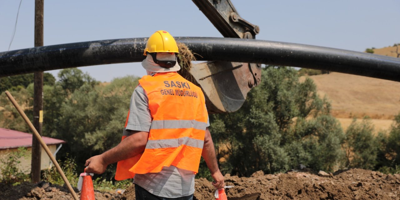 4,5 kilometrelik içme suyu hattı inşa ediliyor