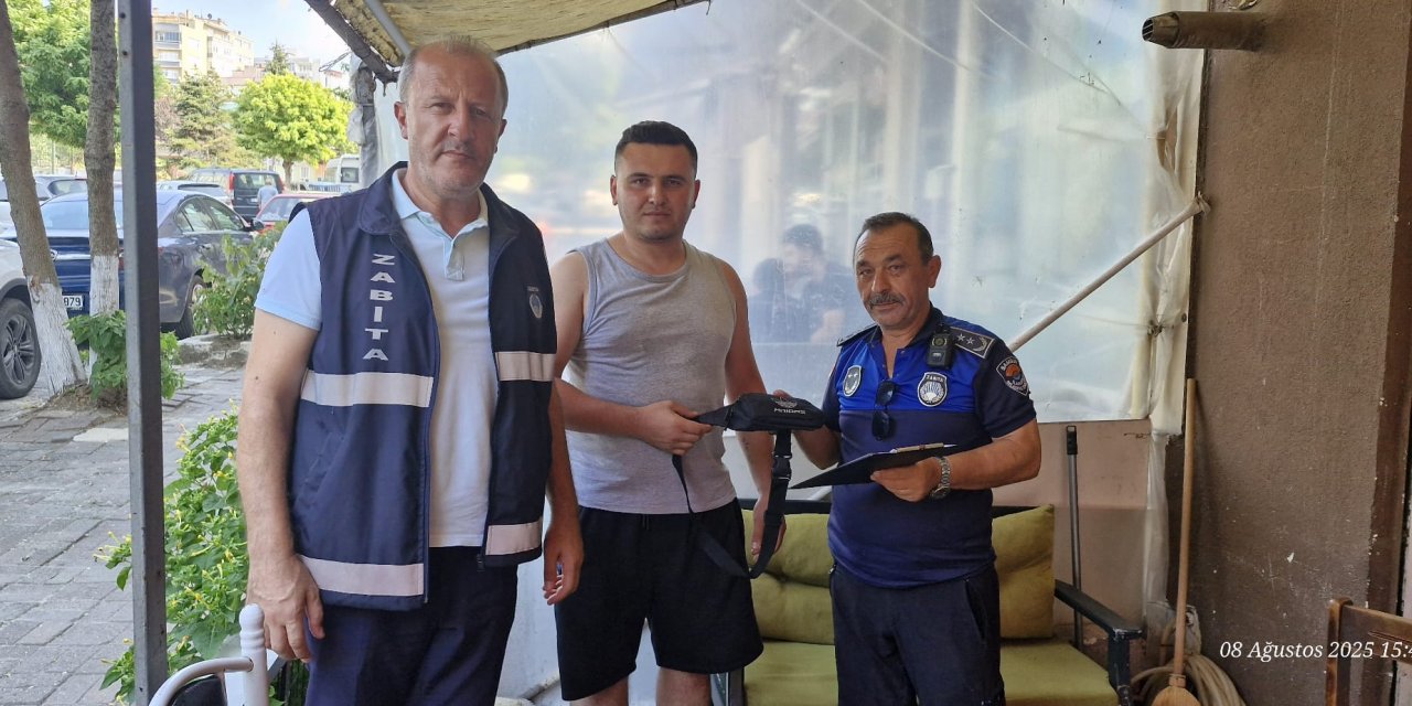 İlkadım zabıtasından örnek davranış