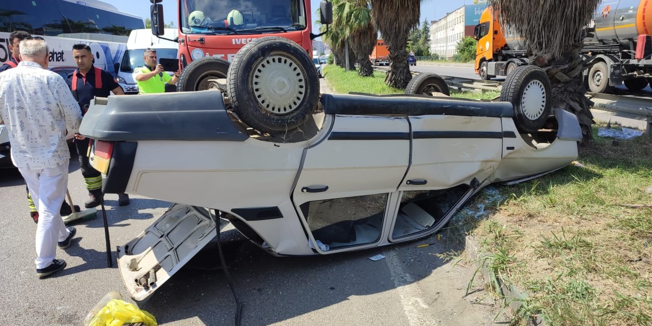 Trafik kazasında 1 kişi yaralandı