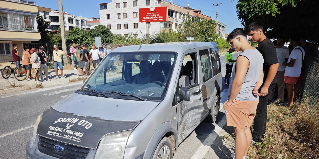 Trafik kazasında 2 kişi yaralandı