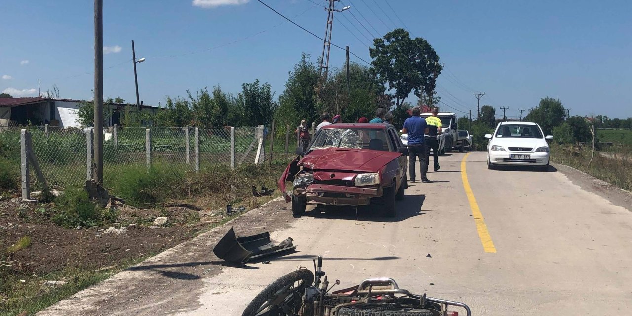 Trafik kazasında 1 kişi yaralandı