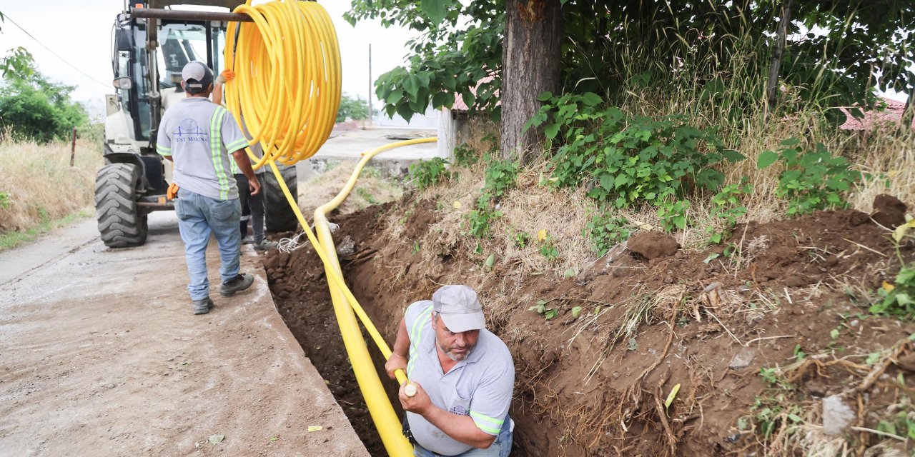 Canik'te doğal gaz çalışmaları sürüyor
