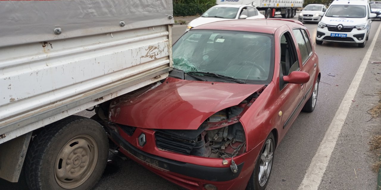 Trafik kazasında 2 kişi yaralandı