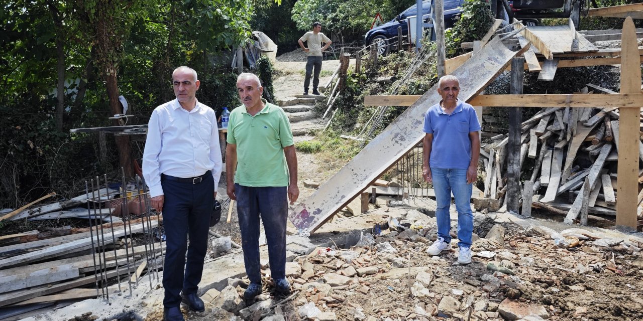 İhtiyaç sahibi aileye yeni ev yapılıyor