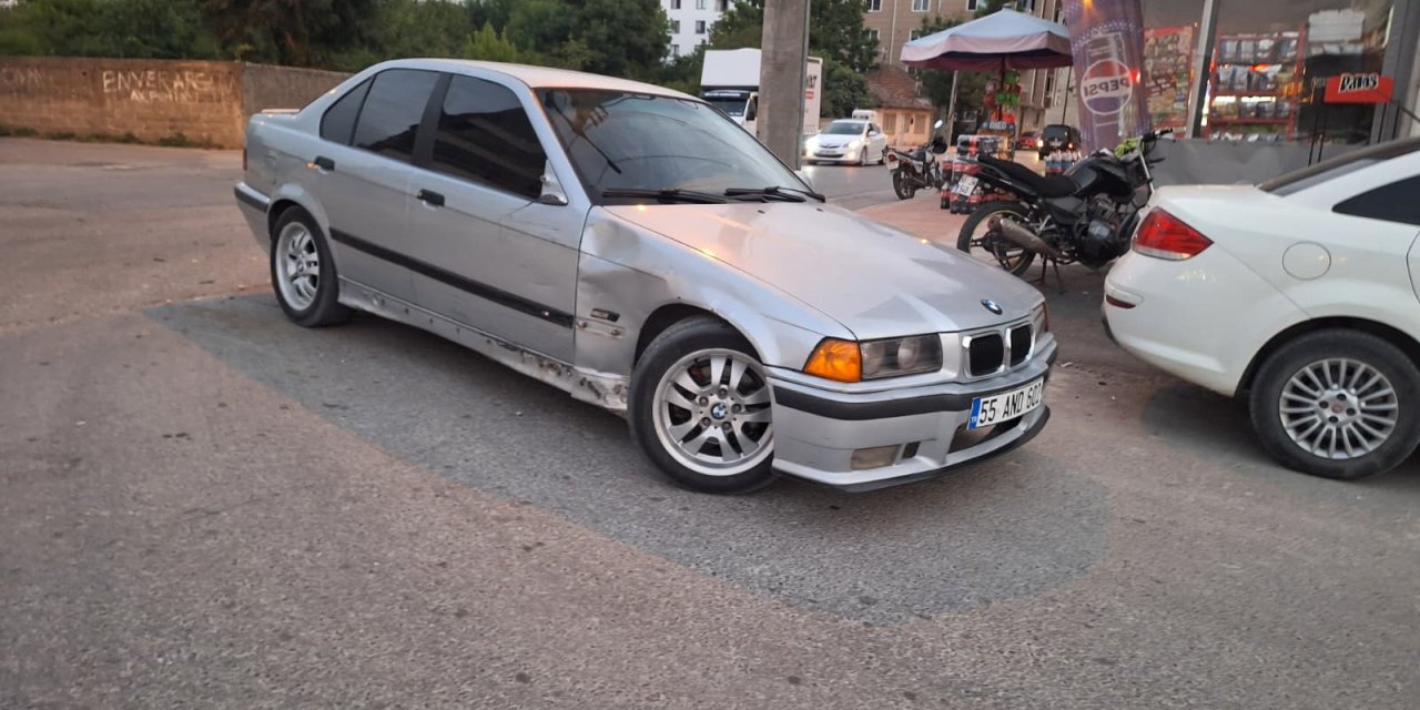 Kazada motosiklet sürücüsü yaralandı