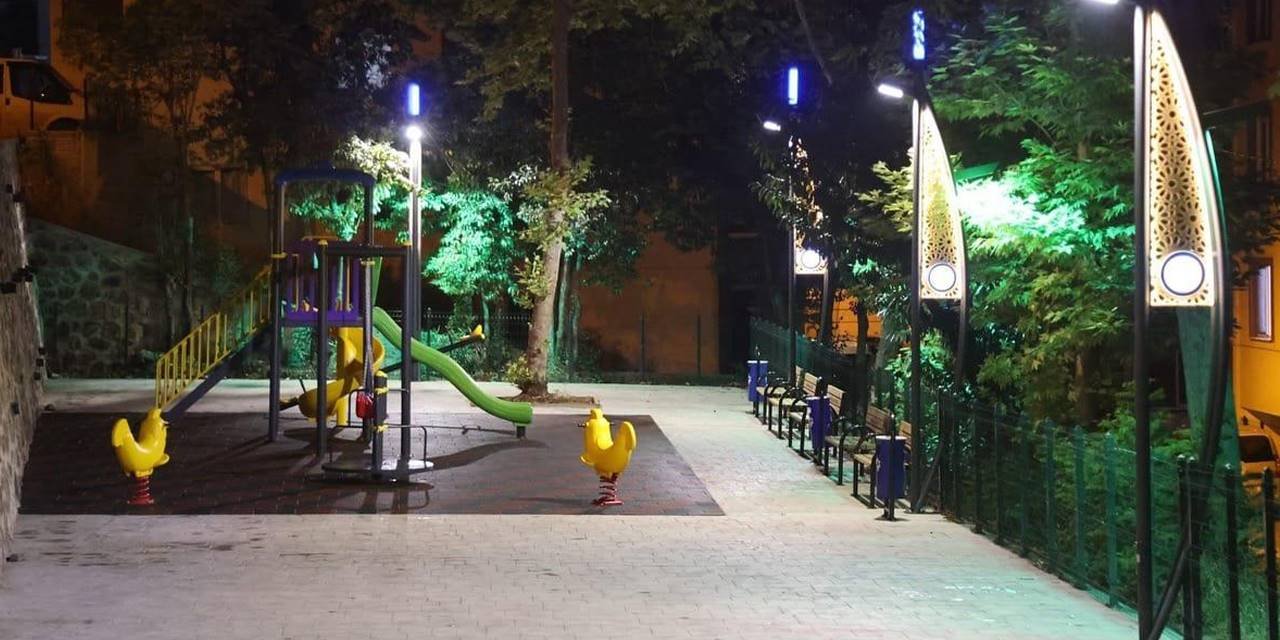 Canik'te aydınlatma çalışmaları devam ediyor