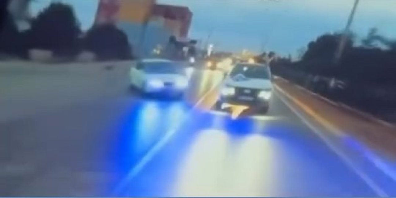 Samsun’da düğün konvoyundaki kaza kamerada