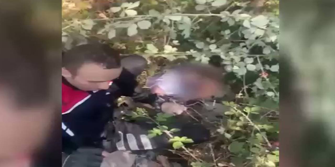 Takip sonucu çalılar arasında yakalandı