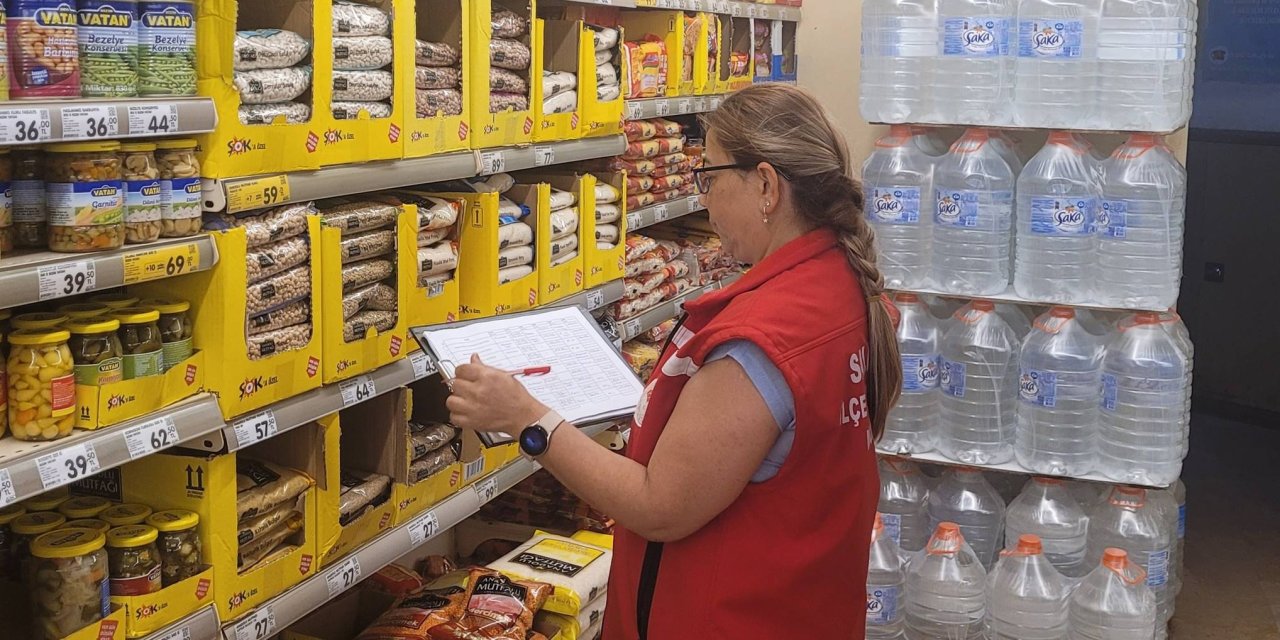 Marketlerde fiyat denetimi yapıldı