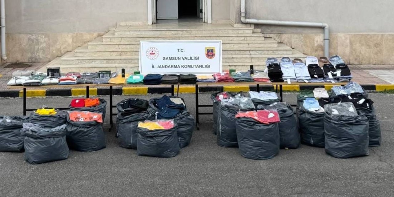 Samsun'da çok sayıda sahte markalı ürün ele geçirildi