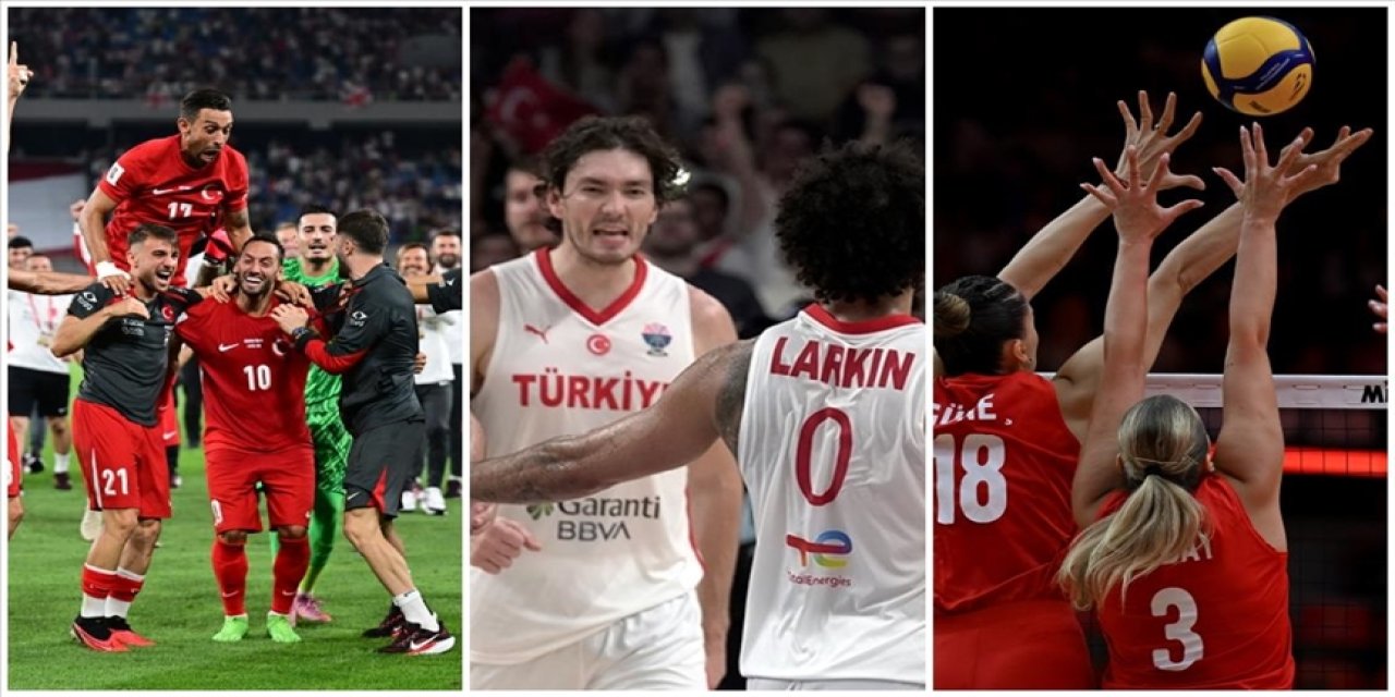 Futbol, basketbol ve voleybolda milli sevinç