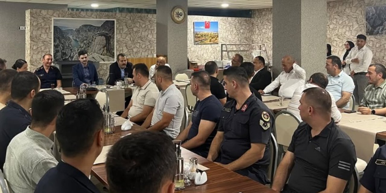 Vezirköprü'de Üsteğmen Çavuş'a veda yemeği