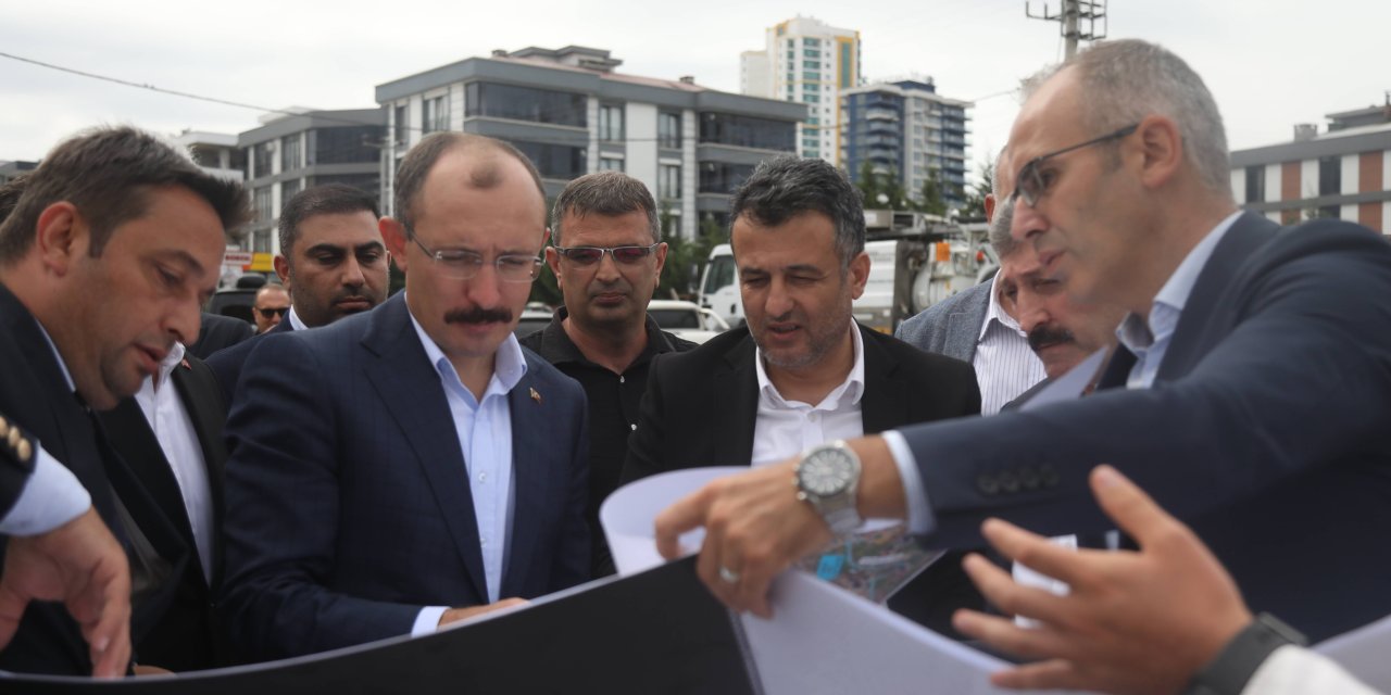 Samsun'daki projeleri yerinde inceledi